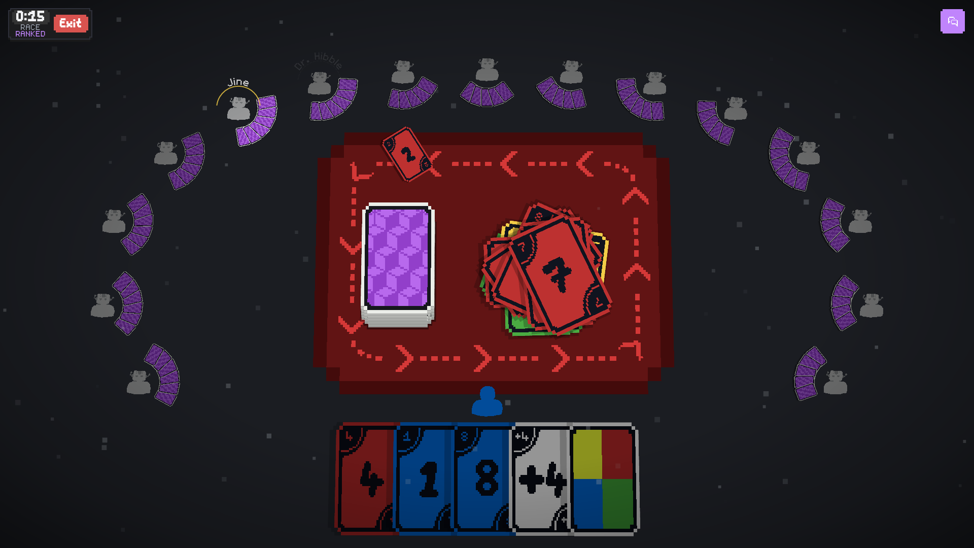 The new 3D table mid-match